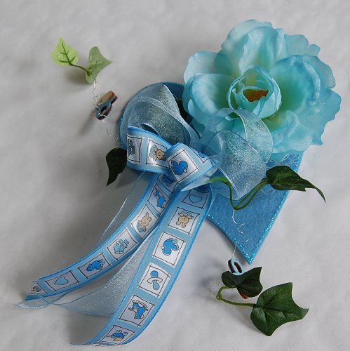 Komplette Tischdekoration für Taufe/Geburt *Junge* Für ca. 20 - 30 Personen