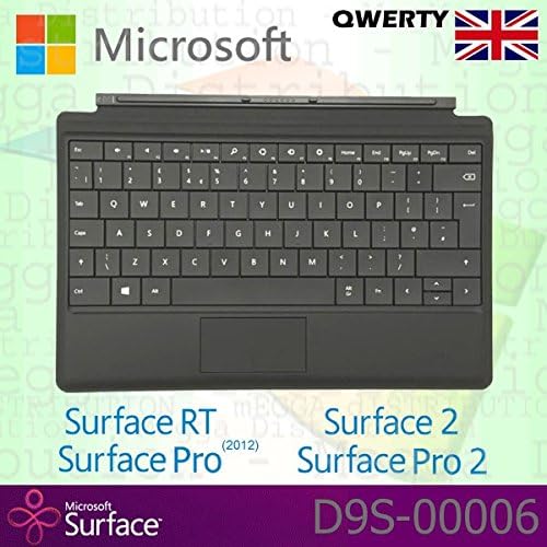 Microsoft Surface RT/Pro (2012)/2/Pro 2 Type Cover English QWERTY Keyboard with Non-Backlit Keys - Black - OEM Boxed (No Retail Packaging)