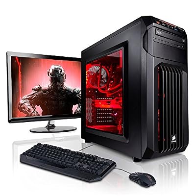 Megaport Super Méga Pack - Unité centrale pc gamer complet Intel Core i7-7700 • Ecran LED 24" • Claviers de jeu et Souris • GeForce GTX1060 • 16Go • 250Go SSD • Win 10 ordinateur de bureau pc gaming