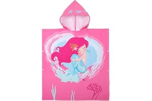 KAKU NANU Serviette de Bain Enfant, Serviette de Plage Enfant Motifs Mignons Cape Poncho de Bain Enfant Fille Garçon et Sortie de Bain Enfant