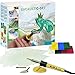 Produktbild matches21 Wachsmalerei Enkaustik Set 21-tlg. Bastelset inkl. Bügeleisen, Schreibspitze, Farben, viel Zubehör