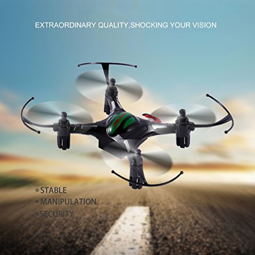 FPVRC Mini RC Quadcopter Drone Hubschrauber Flugzeug UFO 2.4G 4CH 4Aixs Eine Taste zur Rückkehr Headless Modus mit Fernbedienung Hubschrauber Unbemannte Hubschrauber New Spielzeug (Schwarz) - 5