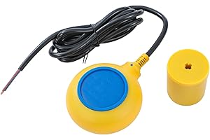 KATSU Tools Float Switch 220V 2M Cable Water Level Sensor Controller Round Floating Switch for Electrical Pump, Water Tank, Sump Pump 151005