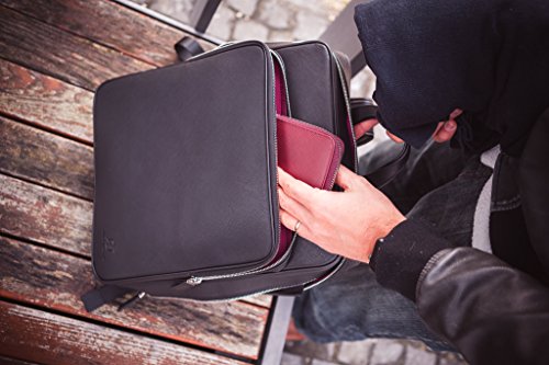 INSPIRATIO – Luxuriöser Rucksack | Extrem hochwertig verarbeitet | Backpack als Laptop oder Akten-Tasche für Business und Büro, Sport-Bag oder im Hand-Gepäck | Unisex-Design für Damen & Herren - 3