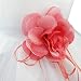 TiaoBug Baby Girls Formal Party Dress Flower Petals Tulle Wedding Dress Watermelon Red 18-24 Months