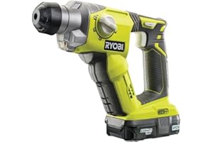 Ryobi R18SDS-0 Tassellatore a Batteria 18V ONE+, Batteria non Inclusa, con Luce LED, Indicato per Forare Pietra e Cemento, e Rimuovere Piastrelle,Verde e Antracite