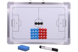 Lecerrot Pizarra táctica de entrenador de fútbol, pizarra táctica magnética, accesorio para tabla de entrenamiento de fútbol, equipo de asistente de entrenamiento, ideal para tácticas y