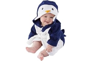 SZCQ Baby Boy Bathrobe Hooded Towels Unisex Infant Bath robe Towel For Toddle Terry Ultra Absorbent Durable Blankets