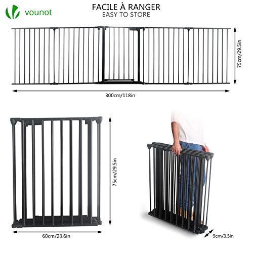 Barrera de seguridad de 5 paneles | Pantalla de la chimenea | Cerca de