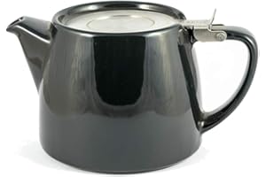 Forlife FST-400-BLK Stump Théière en céramique Noir 400 ml