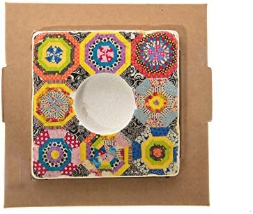 SVE Portalume Tealights, Marble 10x10x2.4 cm Quilt Bis