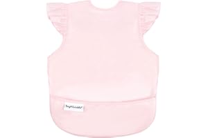 Tiny Twinkle Baby Bibs Proof Baby Bib Feeding Bibs for 0-24months Babies with Adjustable Side Closure Machine Washable Baby Food Bibs Super Light and Easily Wipe Clean with Food Crumb Catcher Pocket