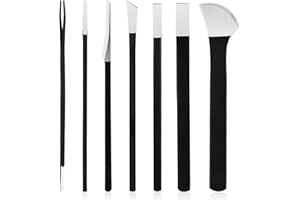 Set pedicure, Segbeauty 7 pezzi Set di coltelli per pedicure con custodia in PU, strumenti per unghie incarnite, set professionale per la riparazione dei piedi con lama affilata