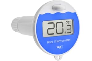 TFA Dostmann Poolsender mit Display, 30.3238.06, für Marbella 30.3066.01 und TFA WLAN Wetterstation 35.8001 | 35.8002 | App 35.8000, inklusive Display, L 97 x B 105 x H 168 mm