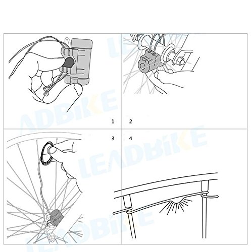 Ailiebhaus Fahrrad Licht 20 Led Rad Speichen Wasserdichte Speichenlicht ,2 Optionen vom Lichtmodus - 2