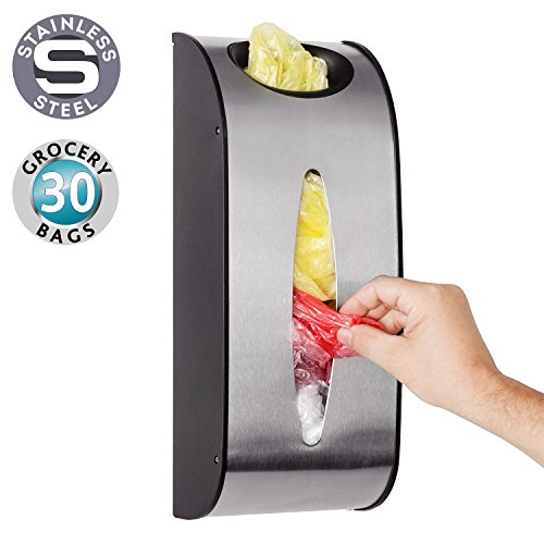 Wonder Worker Idea Tütenhalter Wand Beutel Halter Recycler Bag Organizer Edelstahl
