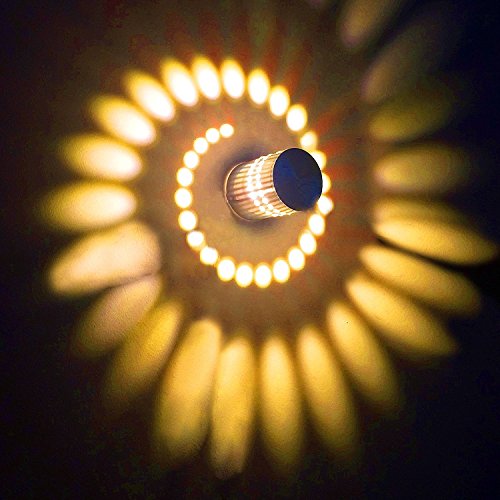 Preisvergleich Produktbild Design 3W LED Wandleuchte Wandlampe Wandstahler Effektlampe Badlampe Flurlampe warmweiß kaltweiß für Wohnzimmer Schlafzimmer Flur Arbeitszimmer (warmweiß)