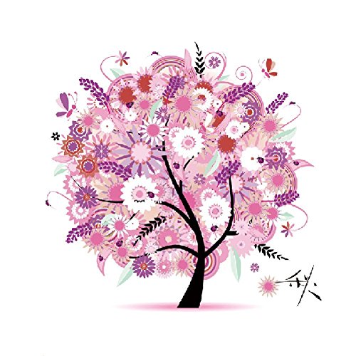 Labellevie Kreuzstich Stickerei DIY Handarbeit Stickpackung Set vom Baum des Lebens 45 * 45cm