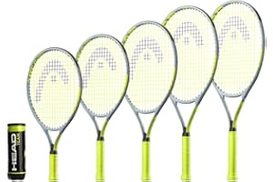 RACKETWORLD Head Extreme - Raqueta de tenis para niños, incluye funda protectora y 3 pelotas de tenis (varios tamaños)
