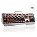 Produktbild NORMIA RITA Professional 104 Keys Gaming Keyboard with Orange Backlight Wired USB Gaming Experience for PC/Laptop/Desktop/Computer with Phone Holder