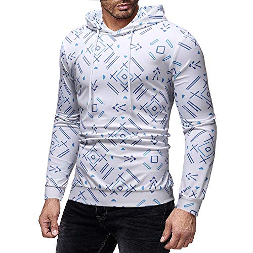 Preisvergleich Produktbild JUSTSELL Langarmshirts Pullover Herren Herbst Winter,Männer 3D Drucken Hoodie Kapuzenpullove Casual Sweatshirt Stilvoll Pullover Sweatjacke Sweater Tops