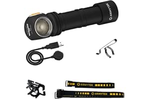 Armytek Wizard C2 Magnet Warm LED Lampe frontale avec support magnétique à batterie 1200 lm 4800 h 64 g