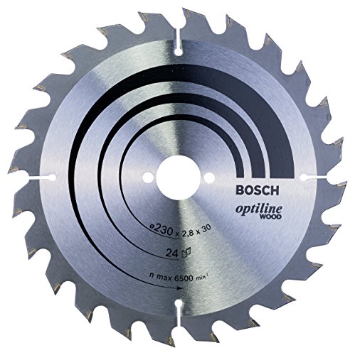 Bosch Zubehör 2608640627 Kreissägeblatt Optiline Wood 230 x 30 x 2,8 mm, 24