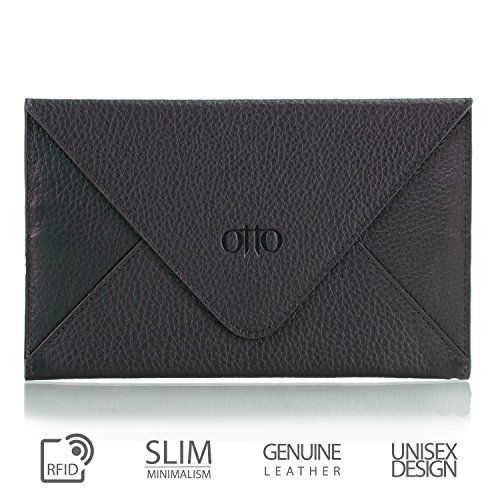 Otto Angelino Genuine Leather Wallet Multiple Slots Money, ID, Cards, Smartphone, RFID Protection - Unisex