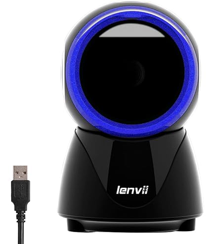 Docooler X11-1000A Scanner Di Codici A Barre QR 2D 1D Scanner Di Codici A Barre Desktop Omnidirezionale Lettore Di Codici A Barre Automatico Piattaforma Di Scansione A Mani Libere