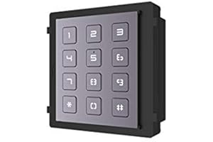 Hikvision Digital Technology DS-KD-KP Intercom System Accessory for Intercom (Keyboard, Black, Grey, Hikvision, IK07, -40-60°C, 98.5mm)