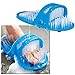 BLUE SHOWER FEET FOOT SOAP SCRUBBER EXFOLIATING WASHER WASH SHOE SLIPPER PUMICE STONE