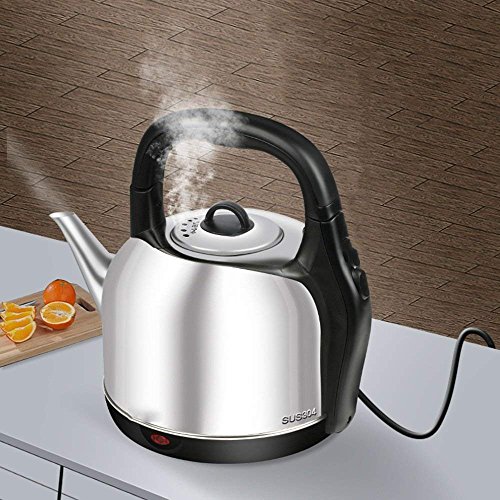 DRSH Arrt Automatique portatif lectrique de Couleur de l'acier Inoxydable 4.2L 2000W de Bouilloire lectrique