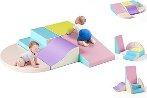 Lischwert Blocchi di schiuma Attrezzature Soft Zone Forme Attività Multicolore Giocattoli per bambini (JM301-Macaron)