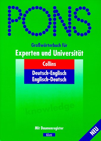 PONS Großwörterbuch, Collins Englisch, mit Daumenregister