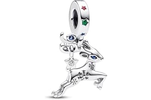 Feitery Christmas Charms et Perles pour Femme Charm Compatible avec les Bracelets et Colliers Pandora,Cadeaux de Noël