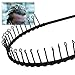 SODIAL (R)Black Metal toothed Sports Men Women Head Band sport Hairband