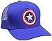Produktbild Marvel Comics - Superheld - Captain America Logo Kinder Trucker Cap - Kappe - bestickt - blau - Lizenziertes Originaldesign - LOGOSHIRT