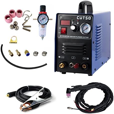 Pilot Arc Plasma Cutter - Tosense CUT50P 50A 220V Non-Touch Digital Air Inverter Portable Welding Equipment 12MM Clean Cut