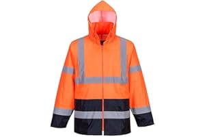 Portwest H440 Herren Leichte Wasserdichte Hi-Vis Regenjacke