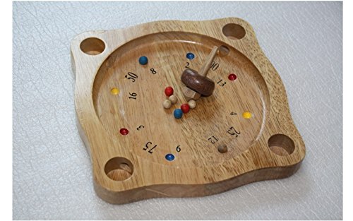 Preisvergleich Produktbild Tiroler Roulette Bayern Bauernroulette Holz Brett Spiel 22 x 22 cm