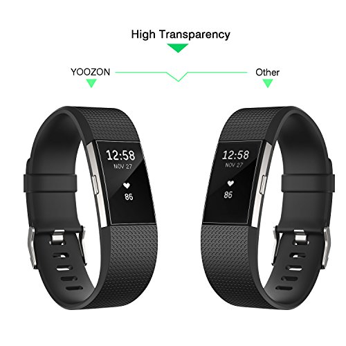 Fitbit Charge 2 protector de pantalla 6-Pack Yoozon Claro PET HD pantalla invisible protecci n sin pelar cobertura completa burbuja gratis para Fitbit Charge 2 Garant a de por vida reviews Fitbit Charge 2 protector de pantalla 6-Pack Yoozon Claro PET HD pantalla invisible protecci n sin pelar cobertura completa burbuja gratis para Fitbit Charge 2 Garant a de por vida
