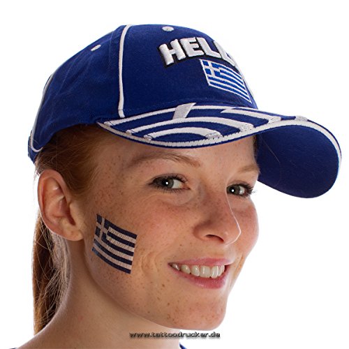 10er Griechenland Tattoo Fahne Fan Set – Greece Flag Fanartikel (10)