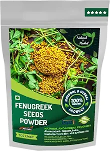 Fenugreek Powder | Trigonella Foenum Greacum | Methi Dana For Weight Loss, Diabetes, Hair Care, Skin Care(Face Mask, Skin Brightening, Evens Skin Tone) and Immunity Booster - 100Gm