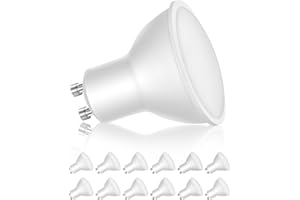 LEDYA GU10 LED-Leuchtmittel Warmweiß (maximale Lebensdauer 30.000 Stunden) 3,5 W/3000 K/420 lm (entspricht 50 W) Energiesparlampe LED-Strahler, Abstrahlwinkel 120 °, nicht dimmbar, GU10, 12 Stück
