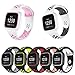 Produktbild Altsommer Armband für Fitbit Versa,Weiches Silikon mit viele Luftlöchern Atmungsaktiv Sportarmband, Silikonarmabnd mit Rahmen für Herren Damen,5,5-8,1 Zoll Bandlänge,Multi Farben (Rosa)