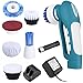 Produktbild Finether Scrubber Elektrische Reinigungsbürste Lederbürste Küche Schuhe Bürste Reiniger Bürste mit 7 bürsten und 1 wiederaufladbare Akkus | wasserdicht Reinigungsbürste für Küche,Badzimmer,Toilette,Dusche,Sofa,Autositz, Lederjacke