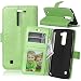 Produktbild Nancen Compatible with Handyhülle LG K8 / LG K7 / LG Tribute 5 (5,0 Zoll) Lederhülle Style Acht Farbe Weich PU Flip Case Ledertasche/Schutz Etui, Karten Slot Foto Wallet Hülle