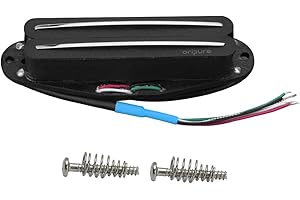 Oripure AlNiCo 5 Hot Wound Dual Blade Rail Pickups Single Coil Größe Humbucker 13.6K Gitarrensteg Pickup für FD ST/SQ E-Gitarren Style, Schwarz