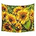 Produktbild Dtuta Wickelrock,Picknickdecke Wasserdicht Leicht,Wandteppiche Wohnzimmer,StrandtüCher Microfaser Kreativ, SchöN, Sonnenblume, Gobelin, Polyesterdruck, Plane, Gobelin, Decke, Hintergrundtuch, Badetuch