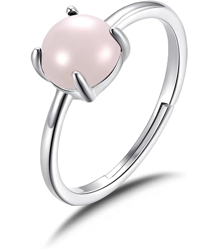 Anello Rettangolare di Quarzo Rosa | Gioielli etnici artigianali Roma – Sofura Jewels